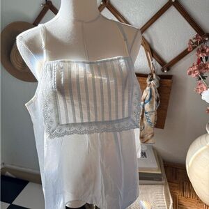 Edikted White Lace Cami Top